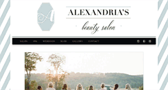 Desktop Screenshot of alexandriasbeautysalon.com