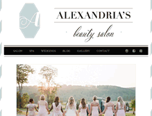 Tablet Screenshot of alexandriasbeautysalon.com